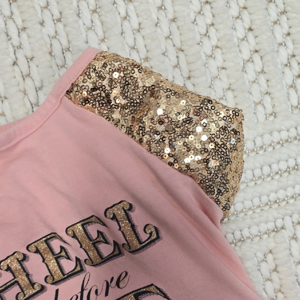 Chic Pink and Gold Dog Tee - Picture 6 of 9